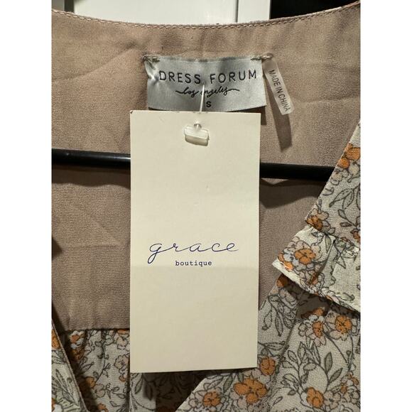 NWT Dress Forum Just in Time Ruched Midi Dress wild poppies size small - Picture 13 of 16